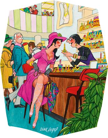 (CARTOONS / PLAYBOY) LEO DINK SIEGEL. This perfume is so powerful we are not allowed to sell it without the pill.